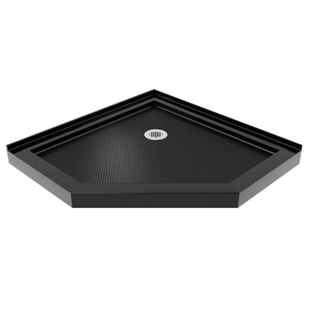 Dreamline DreamLine DLT-2038380-88 2.75 x 38 x 38 in. SlimLine Neo-Angle Shower Tray; Black DLT-2038380-88